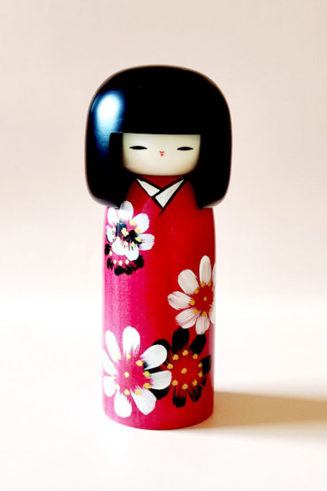 Japanese Kokeshi doll Hana Guruma Japanese Kokeshi doll Hana Guruma