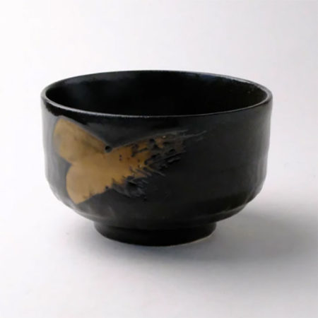 Kurogane-Brush Genji Matcha Bowl