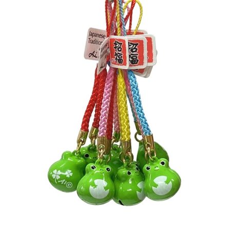 Lucky Frog Bell Netsuke – Cute Brass Charm
