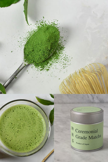 Bright green Matcha powder made from Okumidori and Saemidori cultivars. Japanese ceremonial grade Matcha tea in a tin, pesticide-free. Available at j-okini.com in Malta