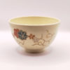 Vintage handmade Japanese Matcha bowl with sakura and autumn grass motifs in gold and enamel on ivory glaze.. Available at j-okini.com in Malta