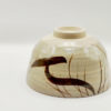 a vintage handmade Japanese matcha bowl in beige with bold brush stroke design. Excellent condition, signed on the base. Ideal for tea ceremony, collectors, or as a unique Japanese gift.