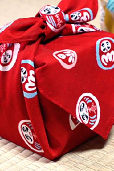 Lucky Daruma Furoshiki Wrapping Cloth | 48cm