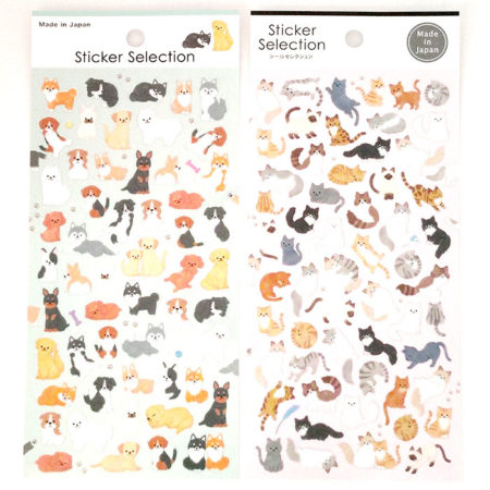 Cute Cat & Dog Sticker Selection