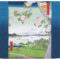 Ukiyo-e Furoshiki featuring Utagawa Hiroshige’s cherry blossom and Sumida River design, 48cm cotton cloth made in Japan. Available at j-okini.com in Malta