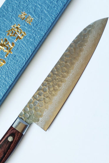 Japanese Kitchen Knife | AA-2 Santoku | 63-Layer VG10 Damascus
