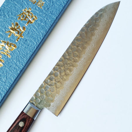 Japanese Kitchen Knife | AA-2 Santoku | 63-Layer VG10 Damascus