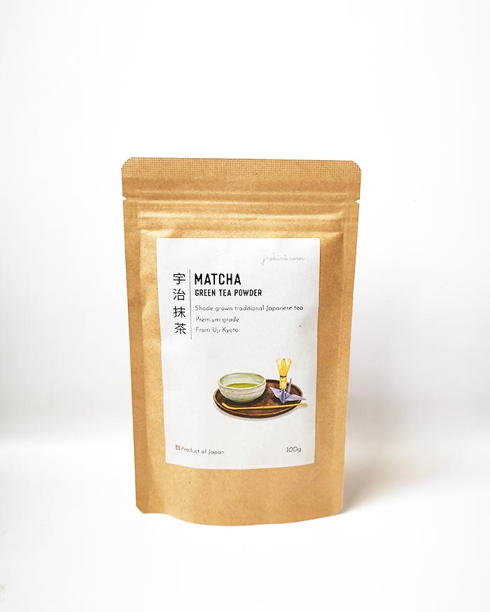 Premium Uji Matcha Powder 100g – Japanese Green Tea. Buy it on j-okini.com in Malta