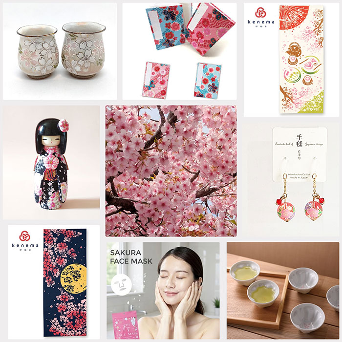 sakura themed items from Japan
