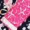 Vintage girls yukata and obi set 120cm dark blue with sakura and floral pattern . Available at j-okini.com in Malta