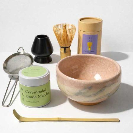 Ceremonial Grade Japanese Matcha Tea Set – Kiyomizu Ware Bowl & Miyabi Matcha