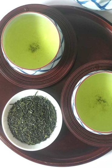 Uji Sencha loose leaf green tea from Kyoto, Japan, packed in a 100g pouch for hot or cold brewing. Available at j-okini.com in malta
