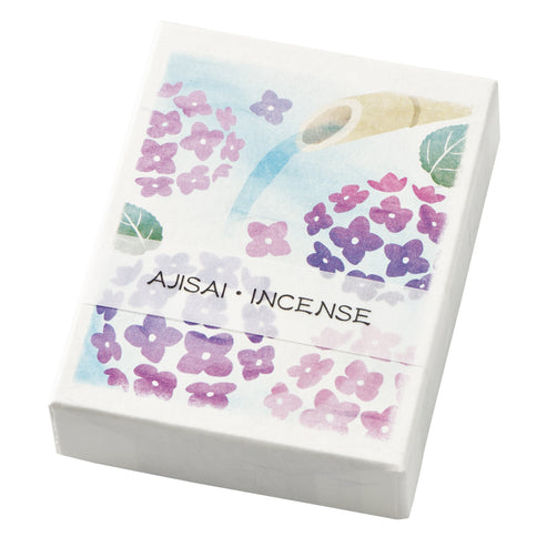 Japanese Incense Sticks Ajisai Hydrangea from Kyoto in Hanga gift box with floral fragrance – Made in Japan