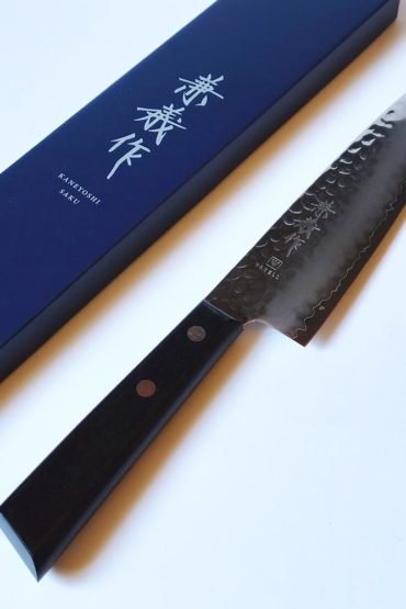 Kaneyoshi VG10 Tsuchime Chef Knife 180mm by Yaxell, Japanese hammered kitchen knife made in Japan | j-okini Malta