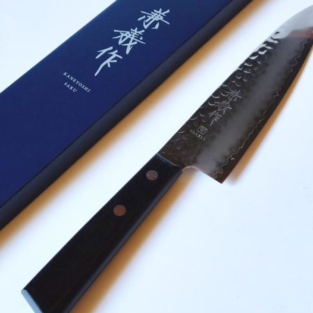 Kaneyoshi VG10 Tsuchime Chef Knife 180mm by Yaxell, Japanese hammered kitchen knife made in Japan | j-okini Malta