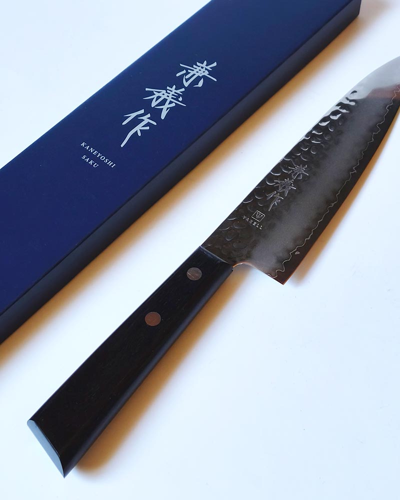 chef-knife-vg10-4 Kaneyoshi VG10 Tsuchime Chef Knife 180mm by Yaxell, Japanese hammered kitchen knife made in Japan | j-okini Malta