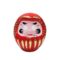Japanese Daruma doll red good luck charm made in Japan for wishes and goal setting, available on j-okini.com in Malta Europe