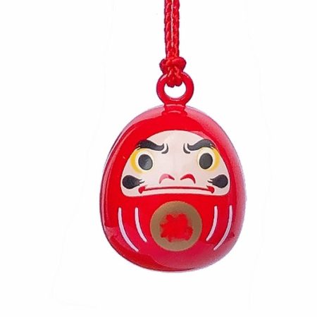 Japanese Daruma Suikin bell netsuke with good fortune character Fuku Malta (Europe)