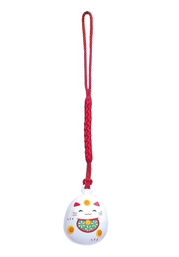 Maneki neko netsuke bell