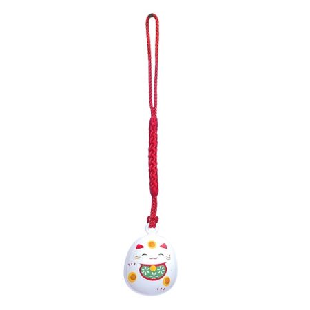 Maneki neko netsuke bell
