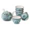 Arita ware Japanese Botan peony tea set with Kyusu teapot and five Sencha cups, made in Japan | J-okini Malta