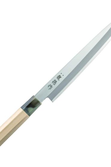 Japanese Yanagiba knife 210mm for sashimi and sushi made in Japan with octagonal wood handle Japanese Yanagiba knife 210mm for sashimi and sushi made in Japan with octagonal wood handle